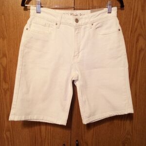 Calvin Klein Women's White Jean Shorts Size 6